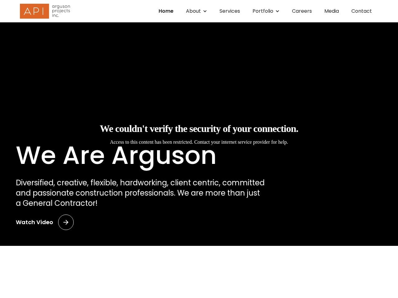 Arguson Projects website preview — KayTech Africa the best web design in Accra portfolio 3