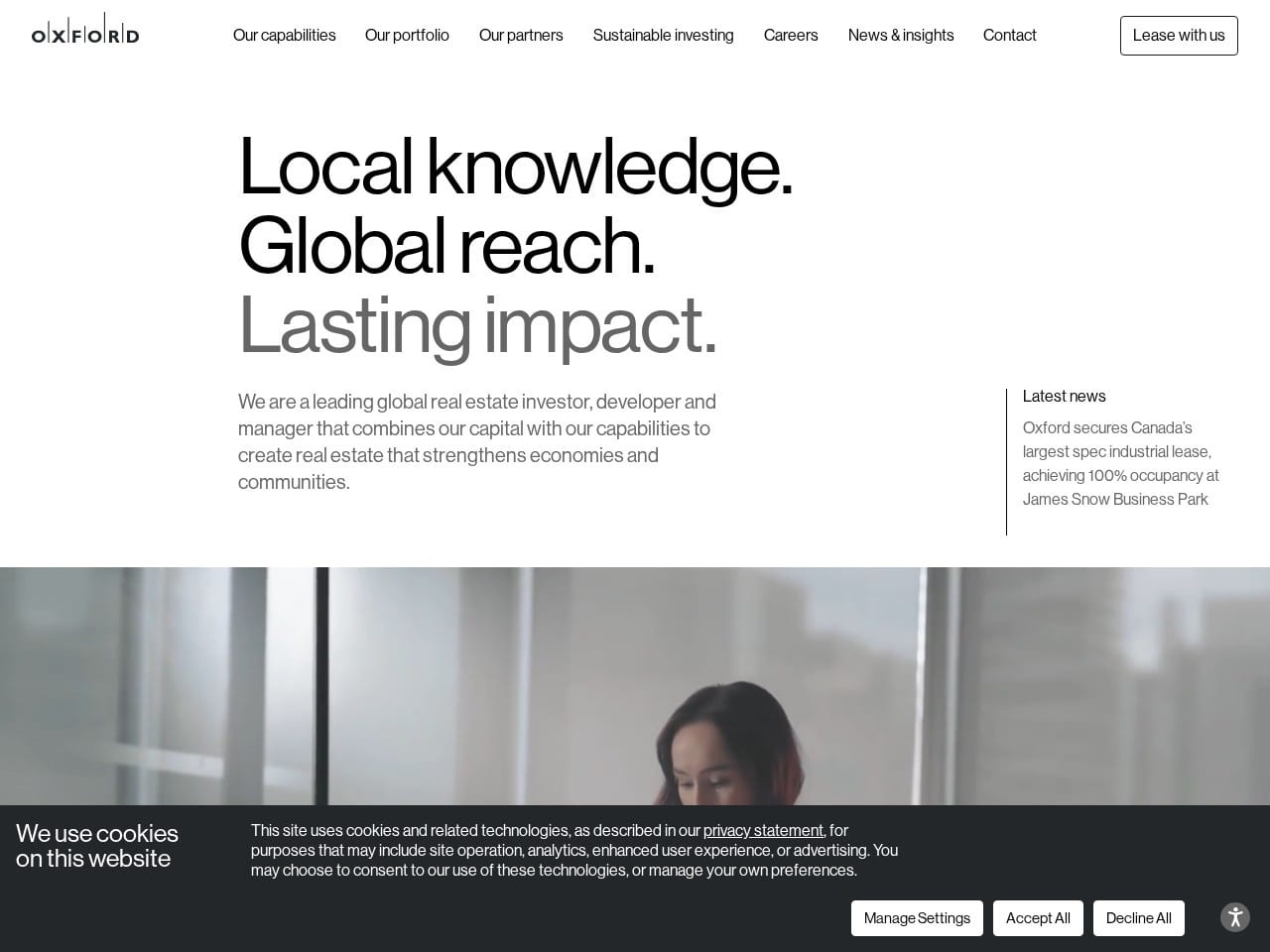 Oxford Properties website preview — KayTech Africa the best web design in Accra portfolio 7