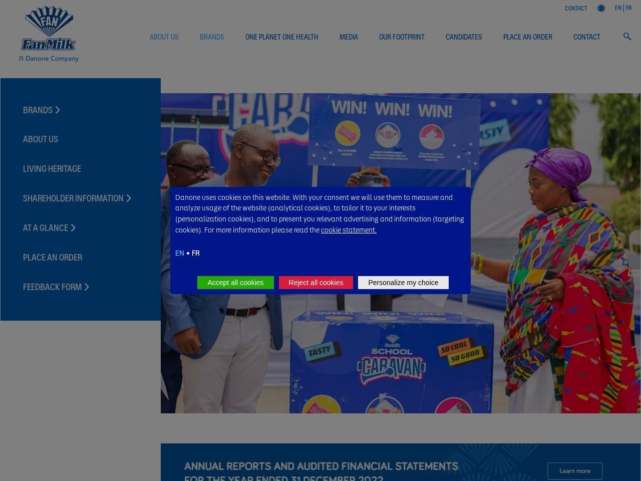 FanMilk Ghana website preview — KayTech Africa the best web design in Accra portfolio 9